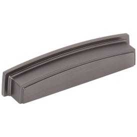 128 mm Center-to-Center Brushed Pewter Square Renzo Cabinet Cup Pull