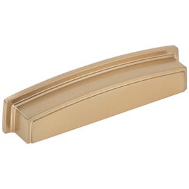 128 mm Center-to-Center Satin Bronze Square Renzo Cabinet Cup Pull