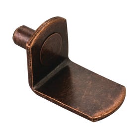 5 mm Angled Shelf Support without Hole - Antique Copper, Retail Pack