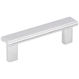 3" Center-to-Center Polished Chrome Square Park Cabinet Pull