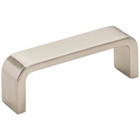 3" Center-to-Center Satin Nickel Square Asher Cabinet Pull