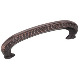 96 mm Center-to-Center Brushed Oil Rubbed Bronze Symphony Cabinet Pull
