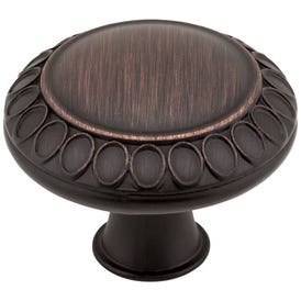 1-3/8" Overall Length  Brushed Oil Rubbed Bronze Symphony Cabinet Knob
