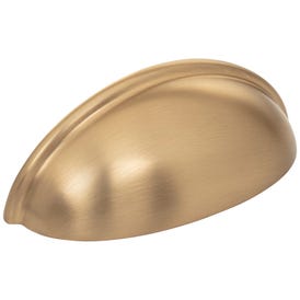 3" Center-to-Center Satin Bronze Florence Cabinet Cup Pull