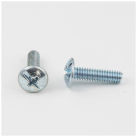 8-32 x 5/8" Zinc Plated Phillips Slotted Combo Drive Truss Head Machine Screw Sold by the Box (2,500). Order 2.5 for a box of 2,500 screws