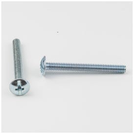 8-32 x 1-1/2" Zinc Plated Phillips Slotted Combo Drive Truss Head Machine Screw Sold by the Box. Order 1 for a Box of 1,000 Screws