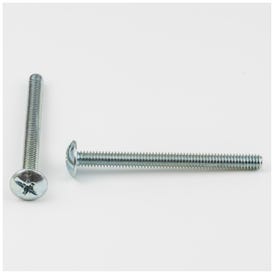 8-32 x 1-7/8" Zinc Plated Phillips Slotted Combo Drive Truss Head Machine Screw Sold by the Box. Order 1 for a Box of 1,000 Screws
