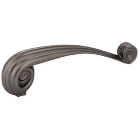 96 mm Center-to-Center Brushed Pewter Lille Vertival Cabinet Pull