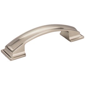 96 mm Center-to-Center Satin Nickel Square Annadale Cabinet Pull