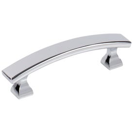 3" Center-to-Center Polished Chrome Square Hadly Cabinet Pull