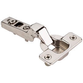 110° Standard Duty Partial Overlay Cam Adjustable Self-close Hinge with Press-in 8 mm Dowels