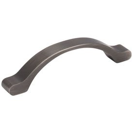 96 mm Center-to-Center Brushed Pewter Arched Seaver Cabinet Pull