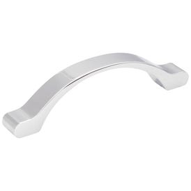 96 mm Center-to-Center Polished Chrome Arched Seaver Cabinet Pull