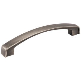 128 mm Center-to-Center Brushed Pewter Square Merrick Cabinet Pull