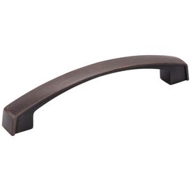 128 mm Center-to-Center Brushed Oil Rubbed Bronze Square Merrick Cabinet Pull
