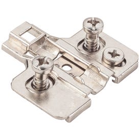 Heavy Duty 0 mm Cam Adj Zinc Die Cast Plate with Euro Screws for 700, 725, 900 and 1750 Series Euro Hinges