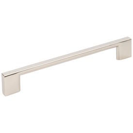 160 mm Center-to-Center Polished Nickel Square Sutton Cabinet Bar Pull