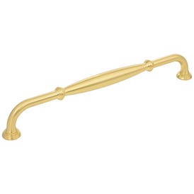 12" Center-to-Center Brushed Gold Tiffany Appliance Handle