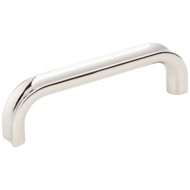 96 mm Center-to-Center Polished Nickel Rae Cabinet Pull