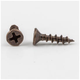 #6 x 5/8" Antique Brass Phillips Drive Coarse Thread Flat Head Screw Sold by the Keg. Order 25 for a Keg of 25,000 Screws
