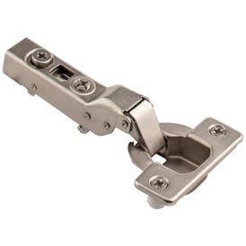 110° Heavy Duty Partial Overlay Cam Adjustable Soft-close Hinge with Press-in 8 mm Dowels