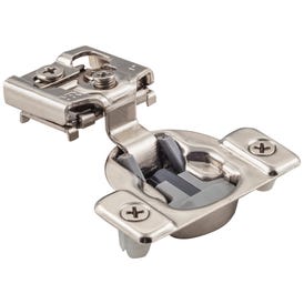 105° 1" Overlay Heavy Duty DURA-CLOSE® Soft-close Compact Hinge with Press-in 8 mm Dowels
