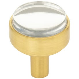 1-1/8" Diameter Brushed Gold Carmen Cabinet Knob