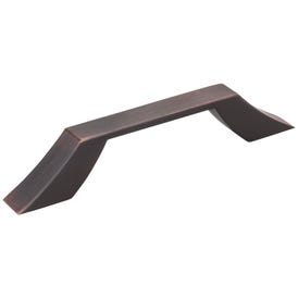 96 mm Center-to-Center Brushed Oil Rubbed Bronze Square Royce Cabinet Pull