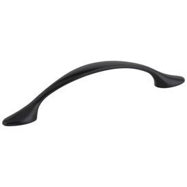 96 mm Center-to-Center Matte Black Arched Somerset Cabinet Pull