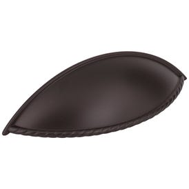 96 mm Center-to-Center Dark Bronze Lenoir Cabinet Cup Pull