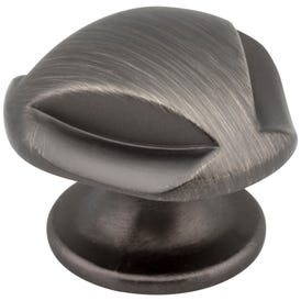 1-5/16" Overall Length Brushed Pewter Chesapeake Cabinet Knob