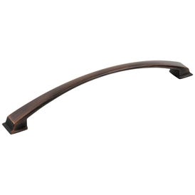 224 mm Center-to-Center Brushed Oil Rubbed Bronze Arched Roman Cabinet Pull