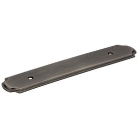 6-1/8" O.L. (96 mm Center-to-Center) Brushed Black Nickel Pull Backplate