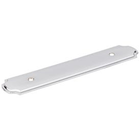 6-1/8" O.L. (96 mm Center-to-Center) Polished Chrome Pull Backplate