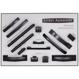Jeffrey Alexander Matte Black Designer Grey Display Board