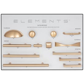 Elements Satin Bronze Designer Grey Display Board