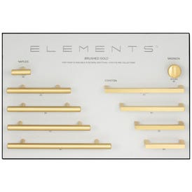 Elements Brushed Gold Designer Grey Display Board