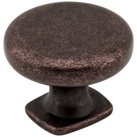 1-3/8" Diameter Distressed Oil Rubbed Bronze Belcastel 1 Cabinet Knob