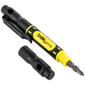 Task Lighting Multi-Screwdriver with Logo, Yellow/Black