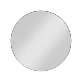 30" x 1" Satin Nickel Circular Metal Frame mirror