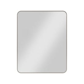 24" W x 1" D x 30" H Rounded Rectangle Metal Frame Mirror